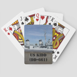 USS KIDD DD 661 PLAYING CARDS