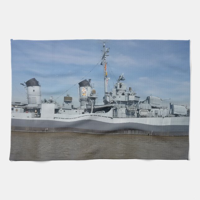 USS Kidd Kitchen Towel (Horizontal)