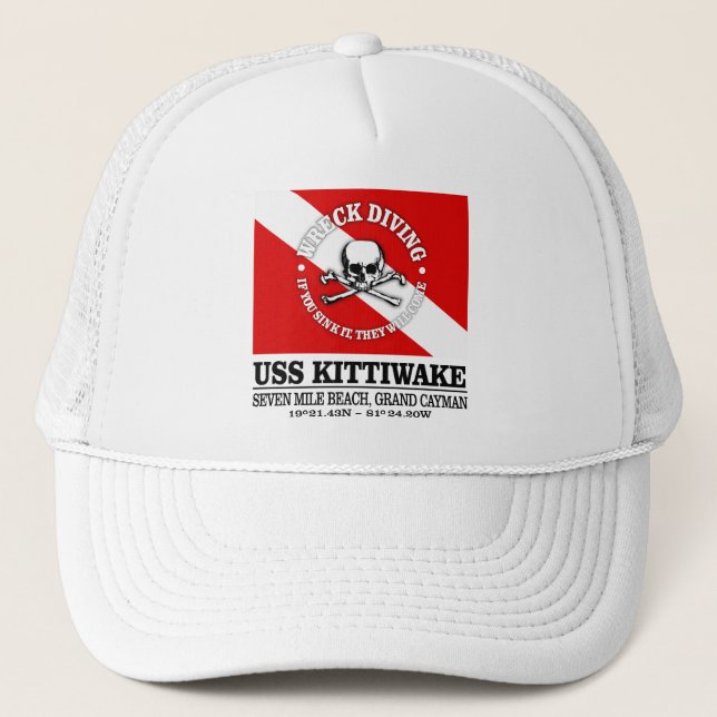 USS Kittiwake (best wrecks) Trucker Hat (Front)