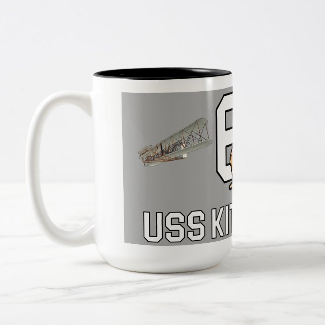 USS KITTY HAWK MUG FIRST IN FLIGHT (Left)