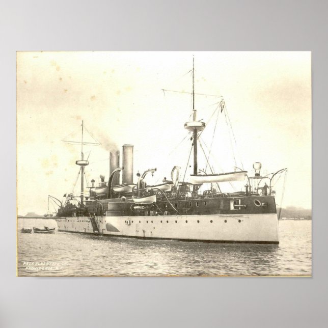 USS Maine in Havana Harbour Poster (Front)