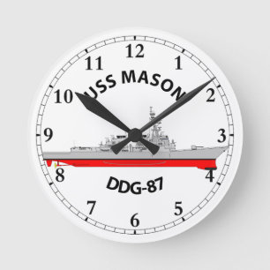 USS MASON - DDG-87 - ARLEIGH BURKE ROUND CLOCK