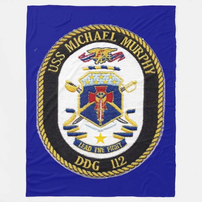 USS MICHAEL MURPHY  FLEECE BLANKET (Front)