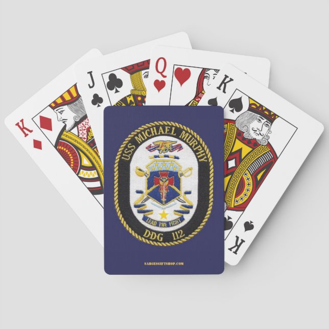 USS MICHAEL MURPHY PLAYING CARDS (Back)
