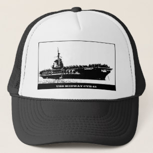USS MIDWAY CVB-41, Navy Ship Trucker Hat
