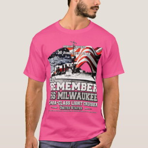 USS Milwaukee CL5 scout cruiser navy veterans T-Shirt