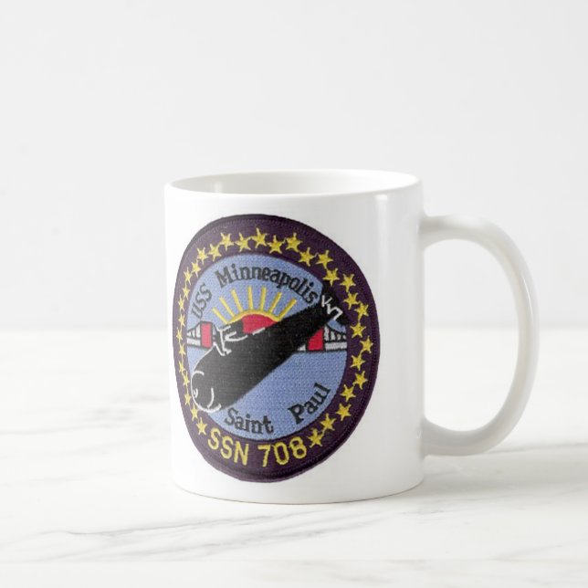 USS Minneapolis St Paul SSN 708 Mug (Right)