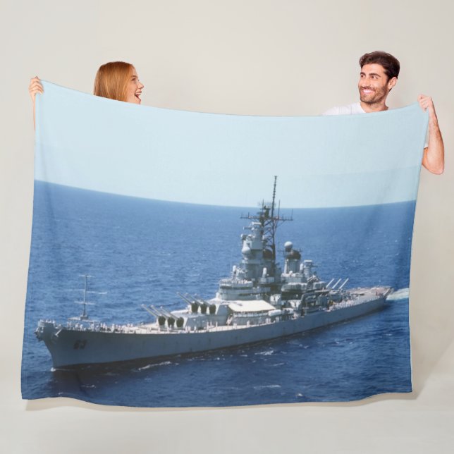 USS MISSOURI  FLEECE BLANKET (In Situ)
