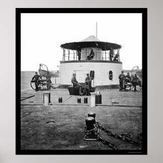 USS Monitor Catskill in Charleston Harbour, SC 186 Poster