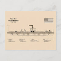 USS Monitor - Ship Blueprint Plans SD