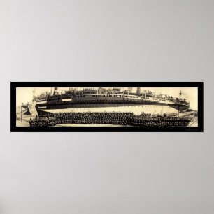 USS Mount Vernon Photo 1918 Poster