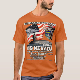 USS Nevada SSBN733 Submarine veterans T-Shirt
