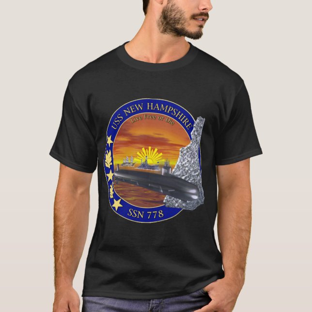USS New Hampshire (SSN-778) T-Shirt (Front)