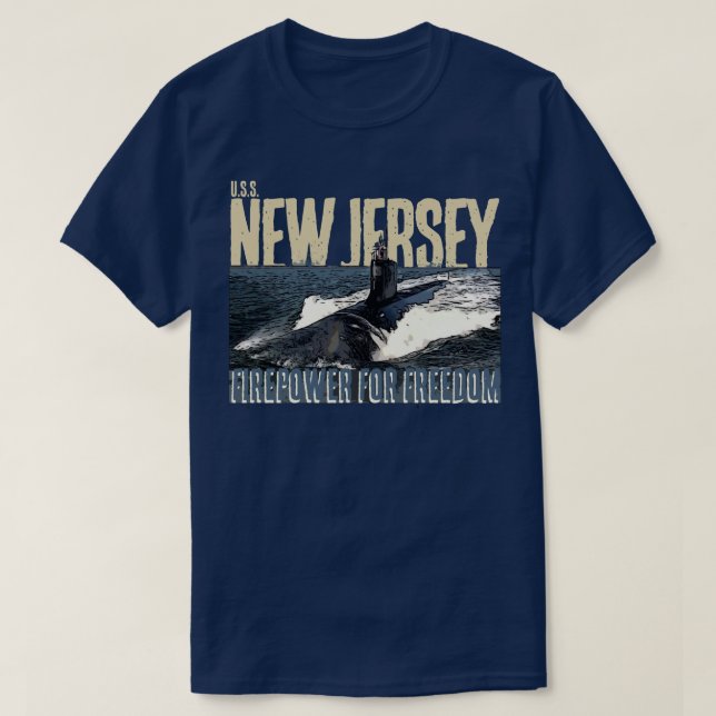 USS NEW JERSEY T-Shirt (Design Front)