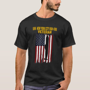 USS New York City SSN 696 Submarine Veterans Day F T-Shirt