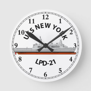 USS NEW YORK, LPD-21, SAN ANTONIO    ROUND CLOCK