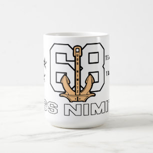 USS NIMITZ 68 ANCHOR MUG