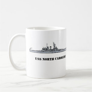USS NORTH CAROLINA FUEL FOR THE FLEET COFFEE MUG