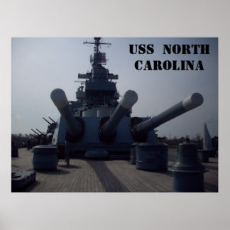 USS  North Carolina Poster