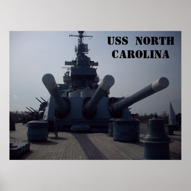 USS  North Carolina Poster (Front)