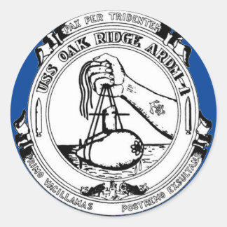 USS Oak Ridge ARDM-1 Classic Round Sticker