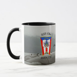USS Ohio (SSBN-726) Mug w/Background Photo