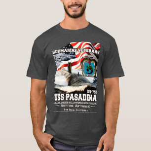 USS Pasadena SSN752 US Navy Submarine T-Shirt