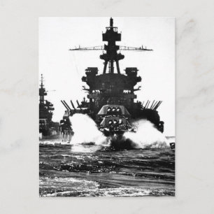 USS PENNSYLVANIA and battleship of_War Image Postcard