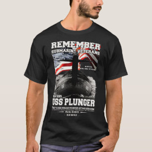 USS Plunger SSN595 Submarine Veterans T-Shirt