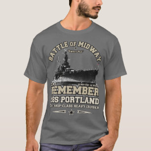 USS Portland CA33 Heavy Cruiser navy vetrans T-Shirt