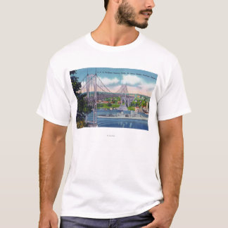 USS Portland Passing Under St. John's Bridge T-Shirt