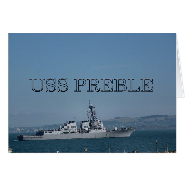 USS Preble (Front Horizontal)