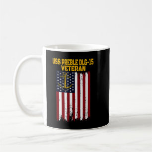 USS Preble DLG-15 Destroyer Father's Day Veteran's Coffee Mug