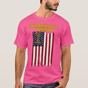 USS Ramsey FFG2 Frigate Veterans Day Father's Day T-Shirt