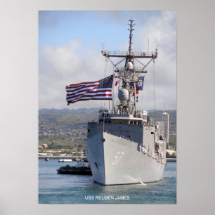 USS Reuben James Poster