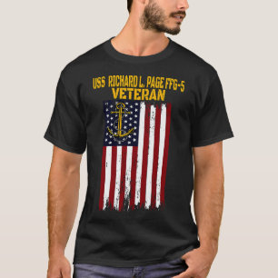 USS Richard L Page FFG5 Frigate Veterans Day Fathe T-Shirt
