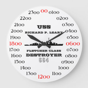 USS Richard P. Leary (DD-664) Large Clock