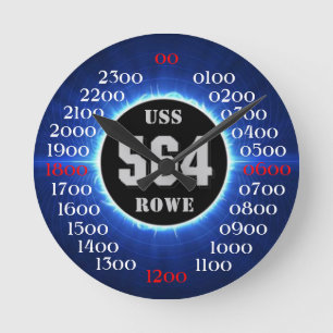 USS Rowe (DD-564) Round Clock