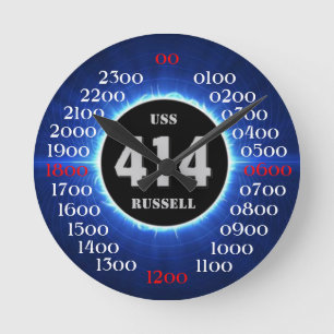 USS Russell (DD-414) Round Clock