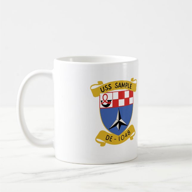 USS SAMPLE (DE-1048) COFFEE MUG (Left)