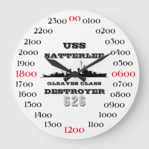 USS Satterlee (DD-626) Large Clock