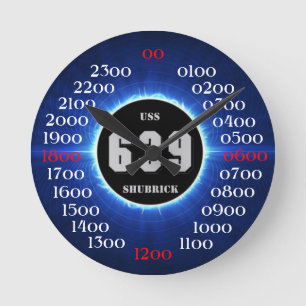 USS SHUBRICK (DD-639) ROUND CLOCK