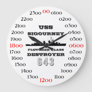 USS Sigourney (DD-643) Large Clock