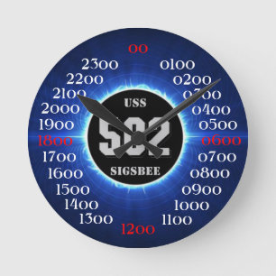 USS Sigsbee (DD-502) Round Clock