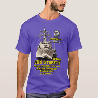 USS Sterett DDG104 Destroyer Veterans T-Shirt