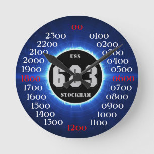 USS Stockham (DD-683) Round Clock