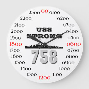 USS Strong (DD-758) Large Clock