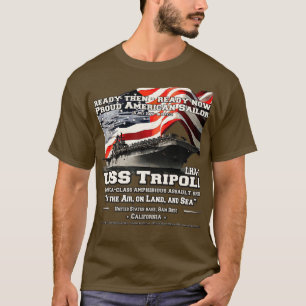 USS Tripoli LHA7 amphibious assault ship veterans T-Shirt