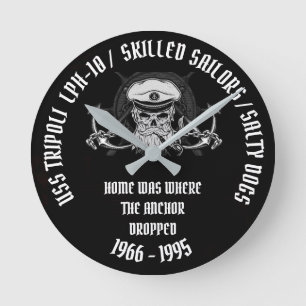 USS TRIPOLI (LPH-10) ROUND CLOCK