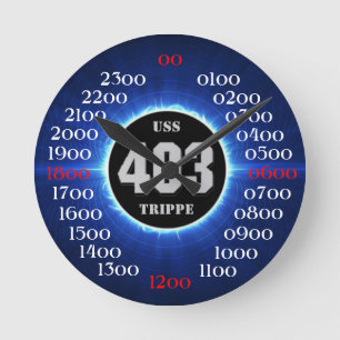 USS Trippe (DD-403) Round Clock